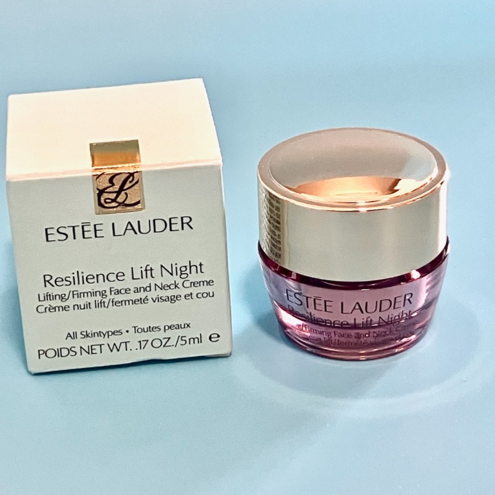 🎀$13 - Estee Lauder Resilience Lift Night Lifting Firming Face Neck Creme .17oz - Picture 4 of 14